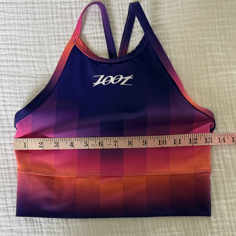 Zoot LTD Run Crop Twilight High-Neck Sports Bra